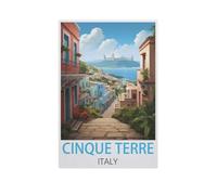 Cinque Terre Italy,Jigsaw Puzzles for Adults 1000 Piece, Classic Puzzle Teens Boys Girls Puzzles Sturdy Tight Fitting Pieces,Letters On Back for Ideal Challenging And Gift(50x70cm)-AK55
