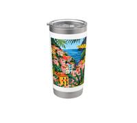 Cinque Terre Italy Minimalist Stainless Steel Insulated Tumbler