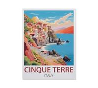 Cinque Terre Italy,Tin Sign Vintage Retro Metal Wall Decor Decoration Art for Home Garden Kitchen Bar Pub Living Room Office Garage Poster Plaque(15x30cm)6x12 inch-AC24
