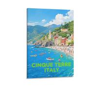Cinque Terre Italy Vintage Travel Posters 24x36inch(60x90cm) Wall Decor Painting Canvas Wall Art Living Room Poster Bedroom