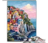Cinque Terre Jigsaw Puzzles for Adults 1000 Pieces, Suitable for Ages 14 And Up Wall Decoration Christmas Birthday Gift (50x75cm)