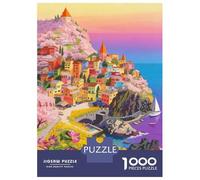 Cinque Terre Jigsaw Puzzles for Adults Kids Puzzles 1000 Pieces Educational Games Home Decoration Gifts 38x26cm/1000pcs