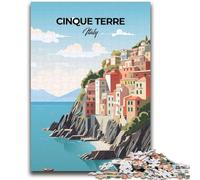 Cinque Terre Jigsaw Puzzles for Teenagers 1000 Piece,Educational Games Wall Decoration Unique Birthday And Xmas Gifts (50x75cm)