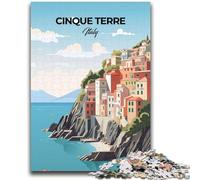 Cinque Terre Jigsaw Puzzles for Teenagers 1000 Piece, for Age 14+ Game Wall Decoration Unique Gifts for Birthday And Christmas 1000pcs(26x38cm)