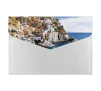 Cinque Terre Scenery File Organizer for Office,6 Pockets Expanding File Folder, Portable Accordion Folders for Desktop, Waterproof Paper Bill Receipt Organizer for Business