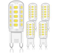 Cinsenten G9 LED Bulbs Neutral White 4000K 4W G9 Light Bulbs 40W Halogen Bulb Equivalent Not-Dimmable Gu9 Bulbs 460LM AC220-240V Pack of 5