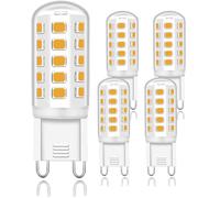 Cinsenten G9 LED Bulbs Warm White 2700K 4W G9 Light Bulbs 40W Halogen Bulb Equivalent Not-Dimmable Gu9 Bulbs 460LM AC220-240V Pack of 5