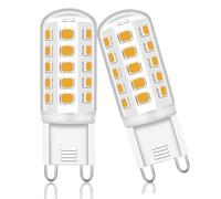 Cinsenten G9 LED Bulbs Warm White 2700K 4W G9 Light Bulbs 40W Halogen Bulb Equivalent Not-Dimmable Gu9 Bulbs 460LM AC220-240V Pack of 2
