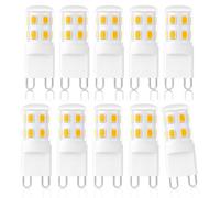 Cinsenten G9 LED Bulbs Warm White 3000K 2W G9 Light Bulbs 20W 28W Halogen Bulb Equivalent Not-Dimmable Gu9 Bulbs AC220-240V (Warm White 3000K 10Pcs)