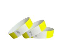 CINTAPUNTO - Neon Yellow Wristband - Paper Entrance Bands - 200 Pieces - Entrance Bands - Festival Bracelets - Party Ribbons Entrance - Entrance Bands - Bands Club