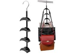 Cintre Porte-Sac À Main - Organisateur De Placard Gain De Place | Crochet Vertical ABS Acier Inoxydable Pour Sacs Ceintures Foulards | Support Rangement Dressing Pour Chapeaux Cravates