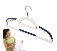 Cintres De Vêtements, Cintres Non Glissants,Slim Traceless Closet Honders Rack | Rack De Rangement Antidérapant Avec Un Crochet Rotatif 360 Pour T-Shirt, Robe, Pantalon, Jupes