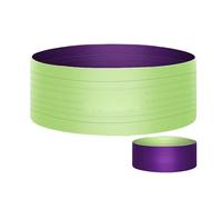 Cinturón Running - Porta Móvil, Riñonera Deportiva | Impermeable Elástica, Doble Bolsa Antideslizante, Accesorio Correr, Cinturón Bicolour Fitness, Purple S, see description, See description