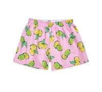Cinvik Boxer Shorts Womens Pyjama Bottoms Soft Brethable Cotton Animal Lemon Print Shorts Sleepwear Elastic Waist Ladies Short Pants 1 Pcak X-Small