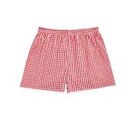 Cinvik Boxer Shorts Womens Pyjama Bottoms Soft Brethable Cotton Animal Red Checked Shorts Sleepwear Elastic Waist Ladies Short Pants 1 Pcak Large