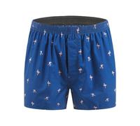 Cinvik Mens Boxer Shorts Loose Fit Briefs 100% Cotton Elastic Waistband Sleep Short Funny Flamingo Print Funky Loose Boxers S