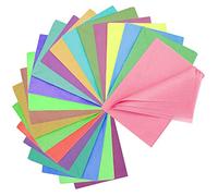 Cinvo 108 Sheets Tissue Paper 50cm x 35cm Rainbow Tissue Mosaic Paper Pastel for Arts Crafts DIY Projects Scrunch Art Pom Poms Party Decoration and More- 36 Assorted Colors