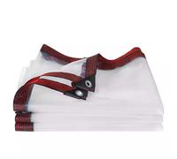 CINVSERW Clear Tarp with Grommets 3mx10m, Tarp Cover Waterproof Heavy Duty, Tear Resistant Transparent Tarpaulin, UV-Ray Clear Greenhouse Plastic Cover, Snowproof & Windproof