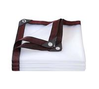 CINVSERW Transparent Tarp 2x5m, Clear Tarpaulin Heavy Duty Waterproof, Thick Plastic Tarps with Grommets Dustproof, Tear Resistant and Rainproof Clear Vinyl Tarp