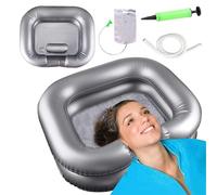 CINY Inflatable Shampoo Basin Hair with Built-in Pillow, with Shower, Water Bag,Pump, Easy to Use, When not in Use, Can be Deflated Storagefor Maternal, Bedridden, Disabled, Vulnerable or Elderly