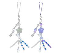 cioatu 1-4PCS Cute Phone Charms Aesthetic Y2K Cell Phone Charms Strap Pink Strawberry Butterfly Star PhoneCharm Y2K Accessories for Bag Keychain Airpods Camera Pendants Decor, One Size, Plastic, No