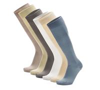 Ciocca Men's Long Socks, Premium 100% SCOTTISH LISLE Cotton - 6 Pairs Pack - Three Sizes - Durable - Elegant [310_095_115_A]