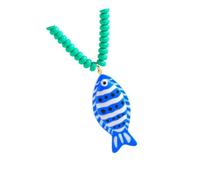 CIOGMZQ Artful Beaded Necklace with Coastal Charms for Daily Wear | Acrylic-Look Beach-Inspired Statement Jewelry for Casual Looks, Collarbone Length Accent for Relaxed Resort