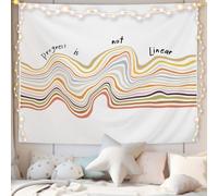 CIOJUNE Mental Health Tapestry, Inspirational Therapy Tapestries Wall Hanging for Classroom, Progress Is Not Linear Tapestry Wall Decor Backdrop for School Counselor Therapy Office, 50x60 Inch