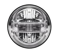 CIOKFCKIOG Black/Chrome 7 Inch Led Headlight For Sportster For Softail For Dyna For Fat For Boy For DRL 7'' Auxiliary Headlights For Motorcycle plug and play headlight(001 Chrome 1pcs)