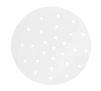 Cionyce 100 Pcs Dumpling Paper Bamboo Steamer Paper 8 Inch Steamer Basket Liners With Holes,Parchment Paper For Air Frying,Baking