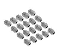 Cionyce 20 Pack NPT 3/8 Cable Glands Grey Cord Grips Nylon Strain Relief Wire Glands Waterproof Cable Gland Connectors(Grey)