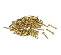 Cionyce 50 Pcs Brass Tiny Nails 1.2 x 15mm for DIY Decorative Projects, Wooden Craft Boxes, String Art Designs, Hand-Made Creations, and Household Accessories Repair