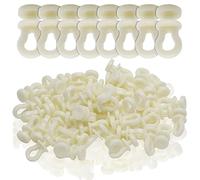 Cionyce 50 Pcs Plastic Window Curtain Track Wheels Rollers Carrier Slide Rollers