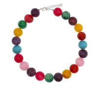 CIOOU Chunky Large Beaded Necklace for Women Big Resin Stone Minimalistic Modern Bead Statement Necklaces Jewelry Accessories, XL, arylic, No Gemstone