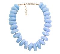 CIOOU Chunky Oversized Beaded Necklace for Women Large Irregular Multi-Color Bead Choker Necklaces Big Bold Statement Beads Neck Jewelry, Adjustable, arylic, No Gemstone