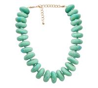 CIOOU Chunky Oversized Beaded Necklace for Women Large Irregular Multi-Color Bead Choker Necklaces Big Bold Statement Beads Neck Jewelry, Adjustable, arylic, No Gemstone