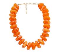 CIOOU Chunky Oversized Beaded Necklace for Women Large Irregular Multi-Color Bead Choker Necklaces Big Bold Statement Beads Neck Jewelry, Adjustable, arylic, No Gemstone