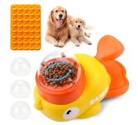 Cioquli Duck Shape Interactive Feeder, Slow Feeder Dog, Interactive Dog Toy, Intelligence Toy for Dogs and Cats, Reduces Bloating & Anti-Swallowing