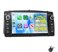 Ciosipul 5Ghz WiFi Android 15 Car Radio for To-yota Corolla E120 2003-2007/E130 2005-2008 Wireless Carplay Android Auto 7 Inch IPS Touchscreen Stereo GPS Bluetooth FM RDS SWC MIC(Color:8CORE 6+128G)
