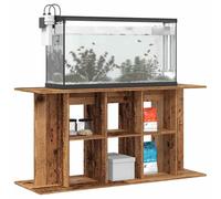 CIOURSTO Aquarium Stand Engineered Wood Fish Tank Cabinet Modern Design with Storage Stable Display for Home Decor Living Rooms (Brown, 120 x 40 x 60 cm)