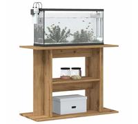 CIOURSTO Aquarium Stand Engineered Wood Fish Tank Cabinet Modern Design with Storage Stable Display for Home Decor Living Rooms (Handcrafted Oak, 80 x 35 x 60 cm)