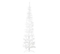 CIOURSTO Artificial Christmas Tree, Slim PVC Xmas Tree, Space Saving Holiday Decoration, Create a holiday ambiance in your home (240 cm)