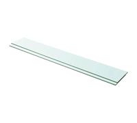 CIOURSTO Clear Tempered Glass Replacement Shelf with Polished Edge, Waterproofs Sturdy Glass Panel for Cabinet Bathroom Bookshelf Display Case (100 x 15 cm #91)