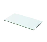 CIOURSTO Clear Tempered Glass Replacement Shelf with Polished Edge, Waterproofs Sturdy Glass Panel for Cabinet Bathroom Bookshelf Display Case (50 x 20 cm #20)
