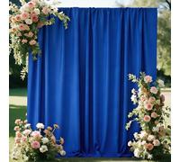 CIPAZEE 10x10FT Royal Blue Backdrop Curtains for Parties, 5x10FT 2 Panels