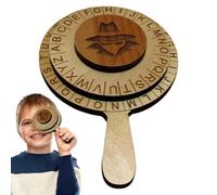 Cipher Wheel - Metal | Faalls Wheel Pendant | Secret Decoding Ring For Puzzles Brain Teasers Escape Room Games And Gift For Puzzle Enthusiasts