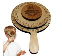 Cipher Wheel, Secret Decoding Ring Tabletop Detective Cipher Wheel Fidget Friendly Creative Puzzle Gadget for Brain Teaser Activities