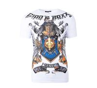 Cipo & Baxx Men T-Shirt Knight Armor Print Crown Emblem Slim Fit Comfort Dope