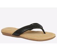 Cipriata Alcee Diamante Womens - Black Mixed Material - Size UK 4