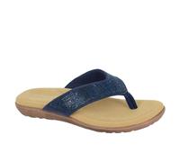 Cipriata Alcee Diamante Womens Sandals - Navy Textile - Size UK 3